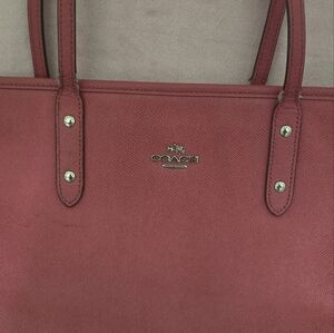 Coach Red Tote Bag